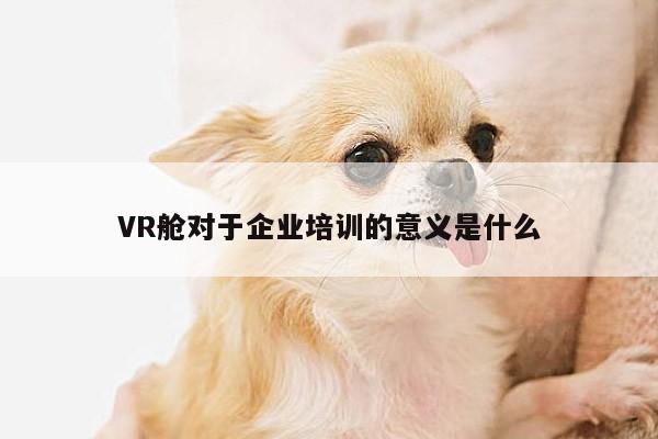 b体育官网_VR舱对于企业培训的意义是什